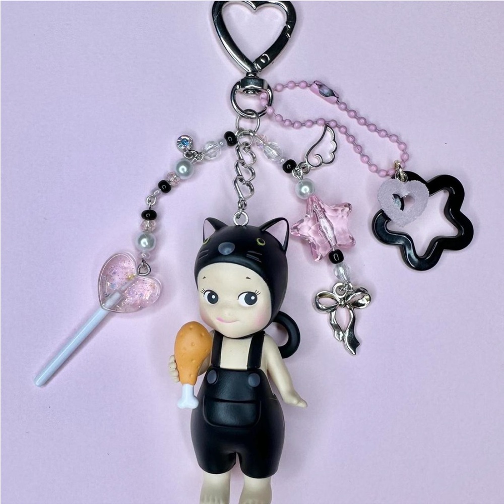 Sonny Angel black cats life purse charm:)